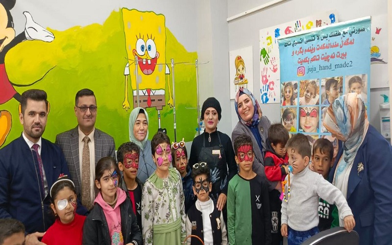 مبادرة إنسانية تنظمها كلية الزراعة بزيارة المركز التخصصي للاورام السرطانية في كركوك